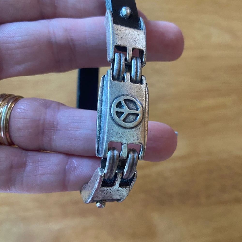 Leather bracelet good luck evel eye